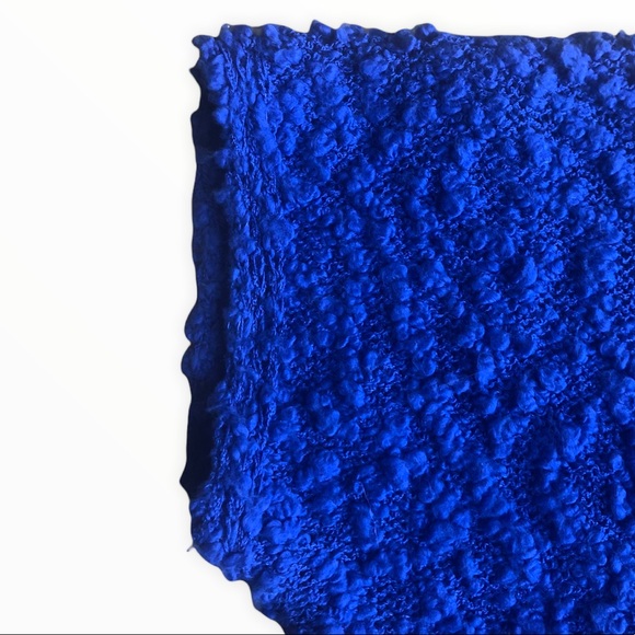 Alyssa Brooke Popcorn Knit Blue Sweater M - Picture 3 of 7